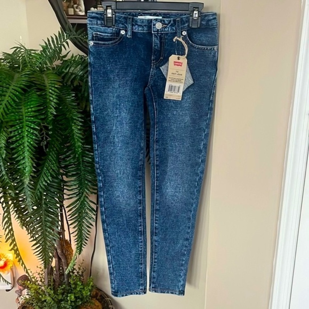 Brand New Levi’s 710 Knit Jeans Denim Sweatpants Skinny Stretch Adjustable Waist